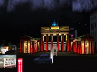 berlin brandenburger tor seoond life berlin 3d internet interaktiver stadtrundgang